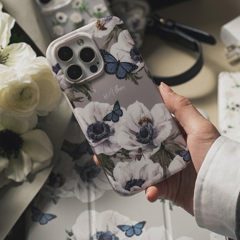 【品牌聯名】浪花聯名冬日白頭翁防摔iPhone手機殼 - 手機殼/手機套 - 塑膠 多色