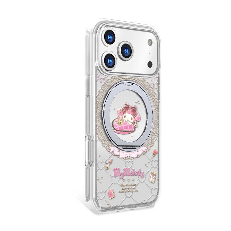 三麗鷗 iPhone 17 軍規360旋轉磁吸立架殼-魔鏡美樂蒂 - 手機殼/手機套 - 其他材質 多色