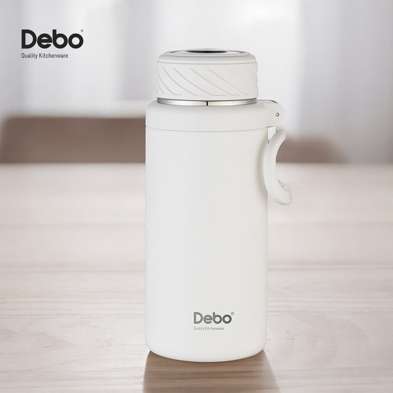 Debo Portable Filter Vacuum Insulation 1.2L White 316 Stainless Steel - กระบอกน้ำร้อน - สแตนเลส ขาว