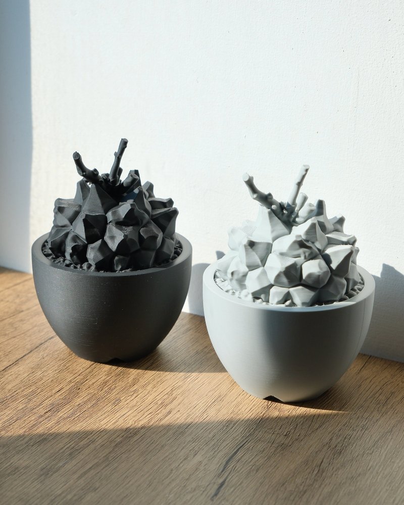 Dioscorea Elephantipes Incense Holder / Incense Stand / Original Design / 3D Printed / Succulent Caudex Plant / Gift Idea - Items for Display - Plastic Black