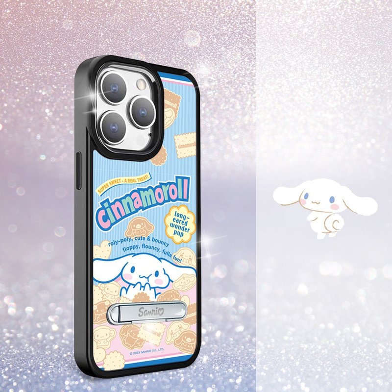 三麗鷗iPhone15 14系列軍規防摔鋁合金立架手機殼-貪吃大耳狗 - 手機殼/手機套 - 其他材質 多色