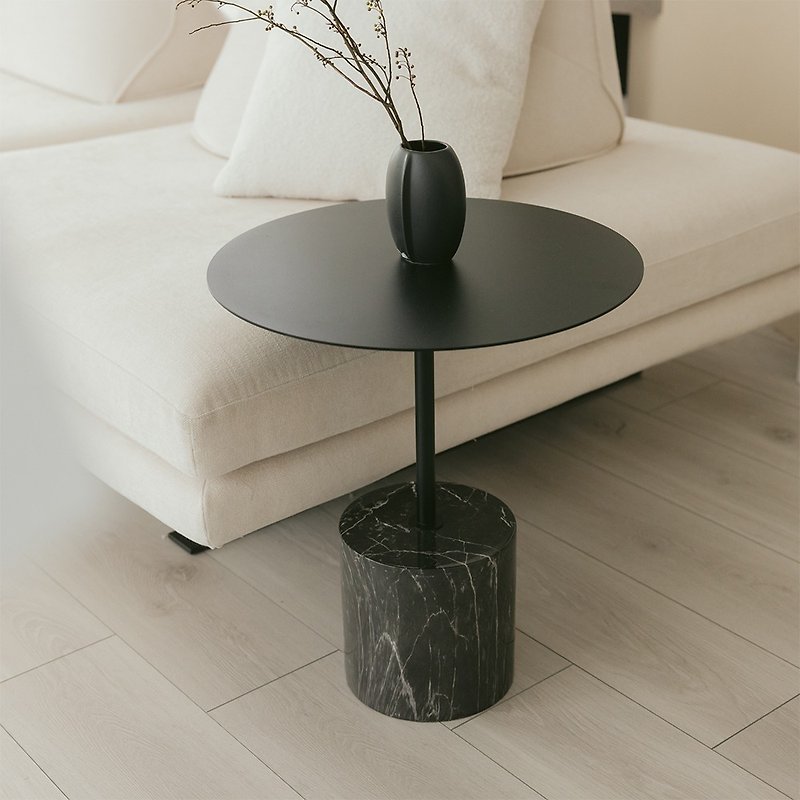 Ink marble side table - Other Furniture - Other Materials Black