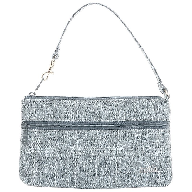 Gentleman tannin double-layer bag - Clutch Bags - Polyester Gray