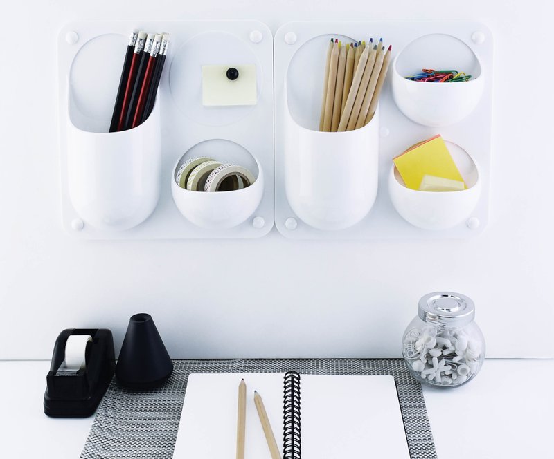 O-Life Wall-mounted Wall Storage Box Type B - Six Styles - กล่องเก็บของ - พลาสติก 