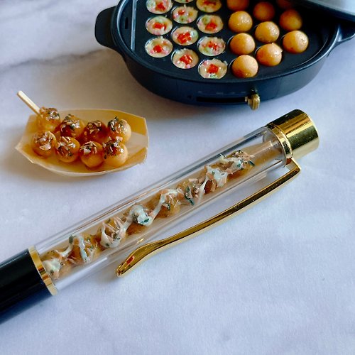 Miniature shop Ray's Cafe ballpoint pen / miniature takoyaki / Japanese food