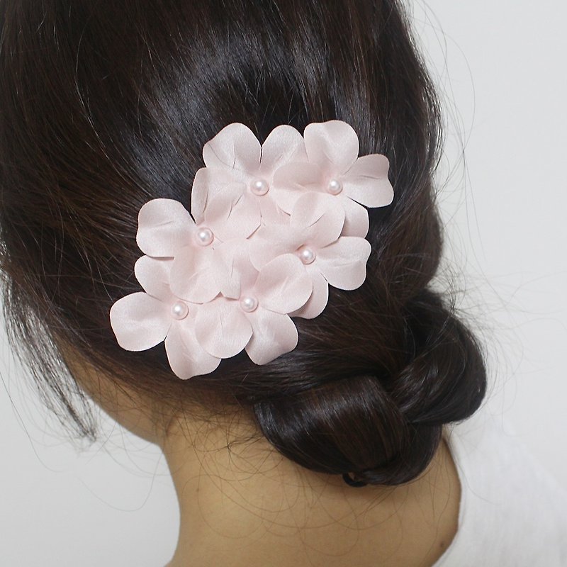 Pink CherryBlossom elegance hairpin - เครื่องประดับผม - เส้นใยสังเคราะห์ สึชมพู