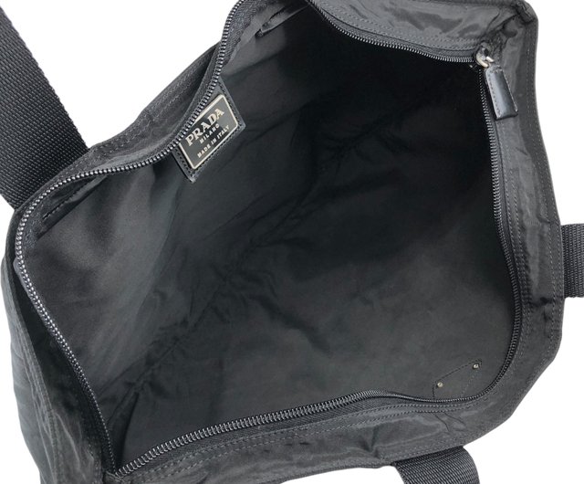 【VINTAGE】プラダ ユニセックス トートバッグ Vintage Prada Zip Tote Tessuto Nylon Bag Medium Navy Blue | eBay