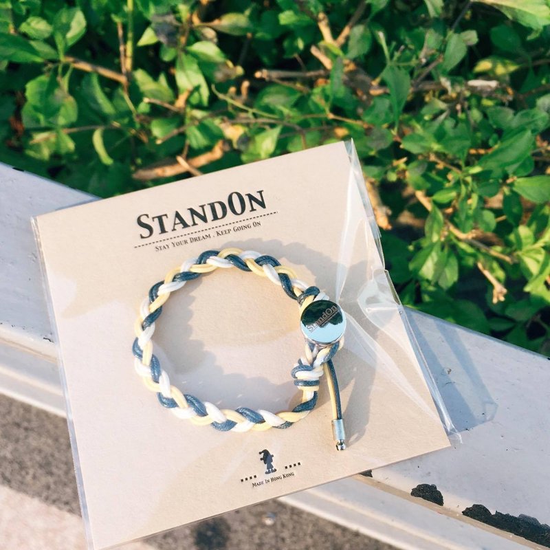 StandOn ▪ 防水經典系列手環 Basic Three Waterproof Bracelet x Pure Yellow - 手鍊/手環 - 防水材質 黃色