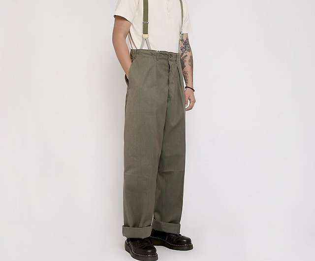 Vintage Swedish military prisoner pants-