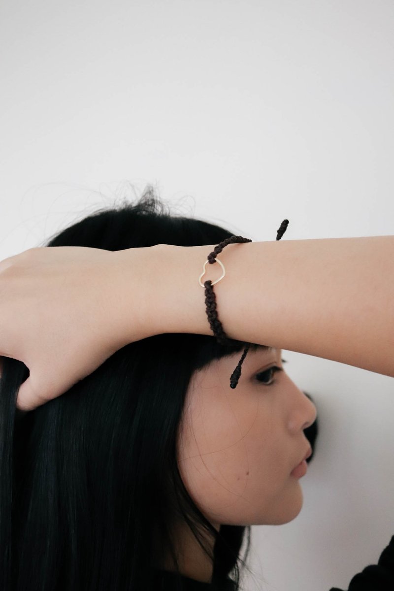 Mandheling Coffee Handwoven Bracelet Bracelet - สร้อยข้อมือ - วัสดุอื่นๆ สีนำ้ตาล