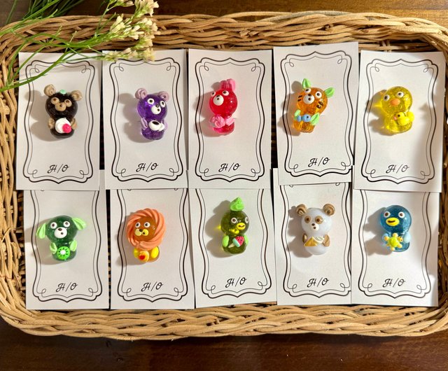 ブローチイチョウパンダレジン