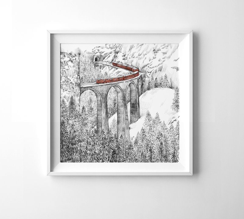 [Switzerland] Digital Prints of World Landscapes - Posters - Paper White