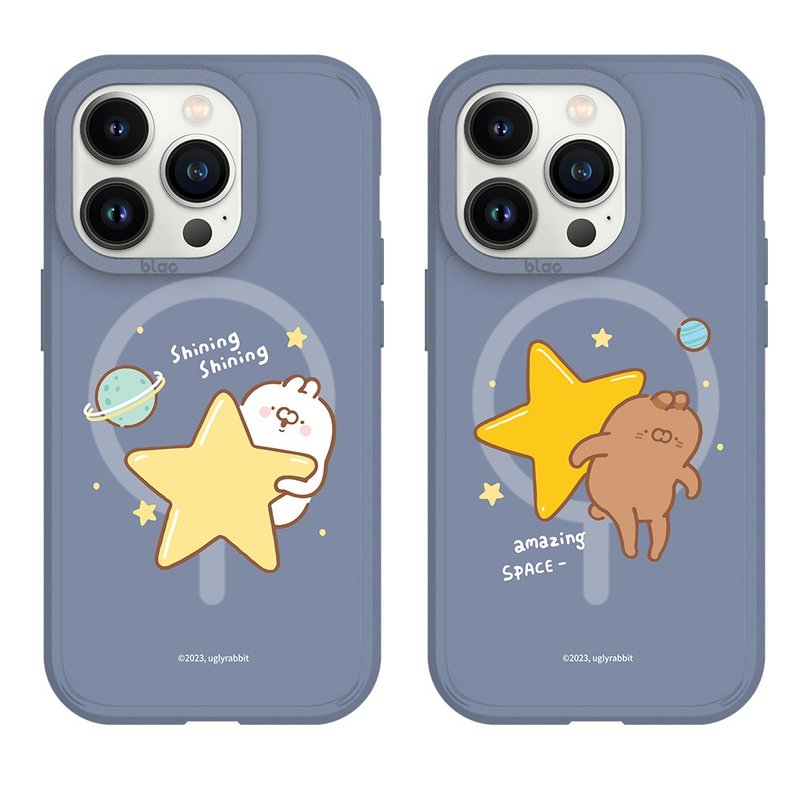 醜白兔燦爛星空系列峽谷強悍MagSafe iPhone手機殼 - 手機殼/手機套 - 矽膠 多色