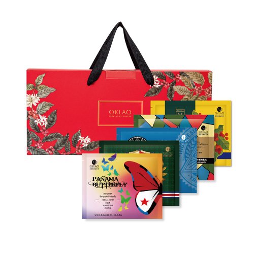 歐客佬精品咖啡 【歐客佬】商務艙用味蕾旅行全世界(45包/盒)掛耳禮盒附提繩