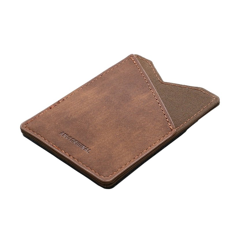 Minix 2.0 ultra-thin anti-theft card holder- Khaki - ID & Badge Holders - Other Man-Made Fibers Gray