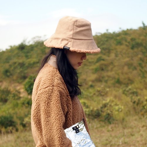 Double Sided Fluffy Bucket Hat (4 Colors) - Shop 6dots Hats & Caps - Pinkoi