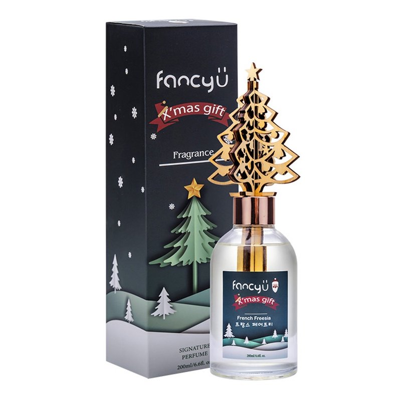 FANCY U 聖誕樹限定款擴香瓶 200ml-法式小蒼蘭 French Freesia - 香氛/精油/擴香 - 精油 綠色