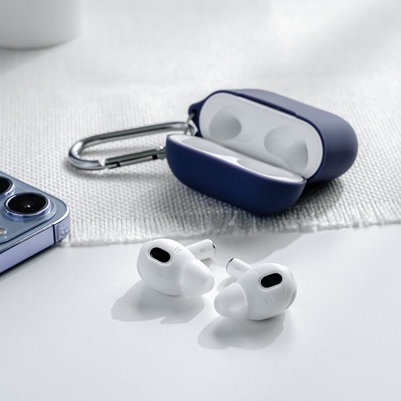 AirPods 3 Enhanced Sound Quality In-Ear Headphone Cover (Three Sets With Storage Case) - ที่เก็บหูฟัง - ซิลิคอน ขาว