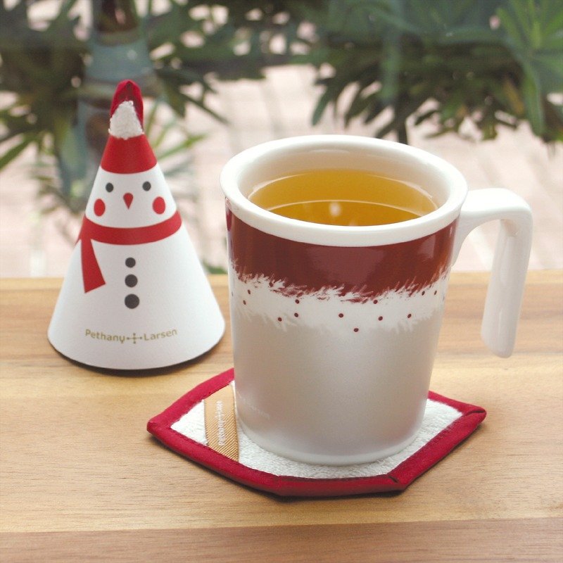 【聖誕禮物】銀樹杯+季節限定杯墊 - 咖啡杯/馬克杯 - 瓷 多色