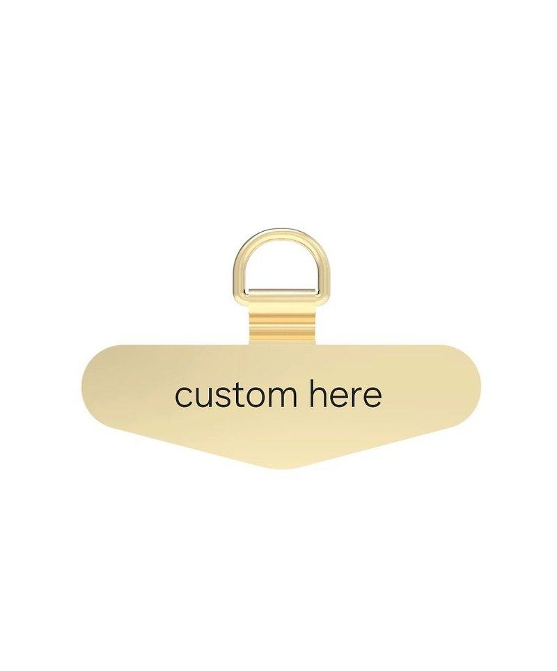 Customized metal hanger gasket can be customized Customized mobile phone rope clip mobile phone lanyard - Charms - Other Metals 