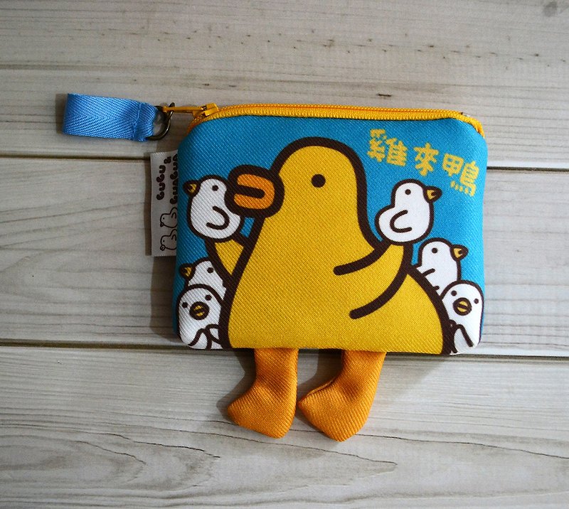 Flexible Chicken and Duck Chicken Lai Duck Ticket Card Coin Purse with Legs - Coin Purses - Other Materials 