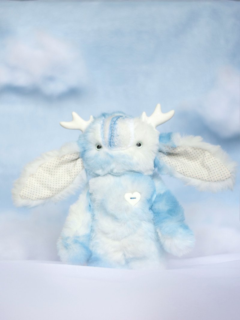 The Fluffy Cloud Spirit plush art stuffed handmade toy - 公仔/玩偶 - 其他材質 多色