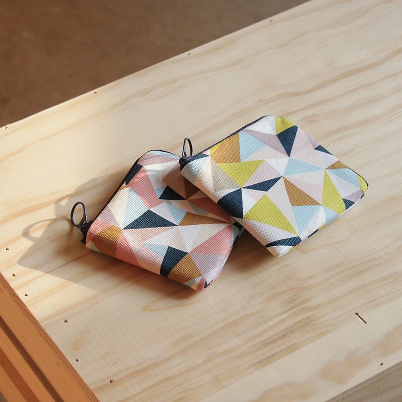 方形零錢包 | 風和、日麗、尤加利系列 - 散紙包 - 棉．麻 