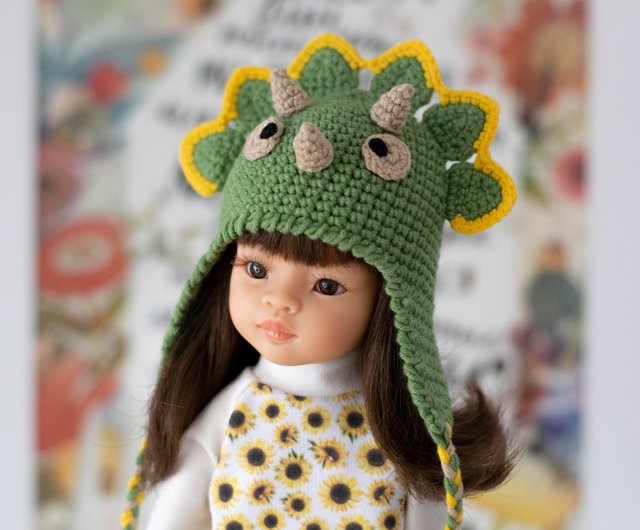 人形用恐竜帽子パオラレイナ、シブリーズ、リトルダーリン、動物帽子
