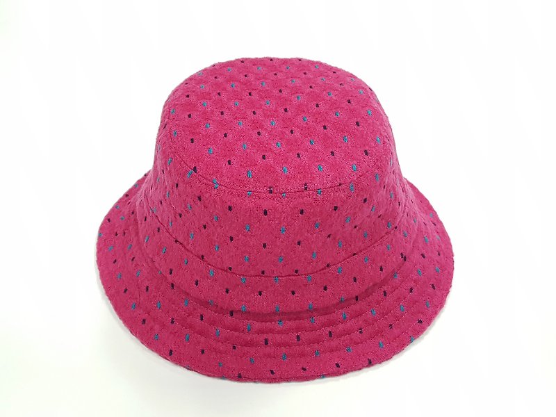 British disc gentleman hat - playful peach red #毛料#限量#秋冬#礼物# keep warm - หมวก - วัสดุอื่นๆ 