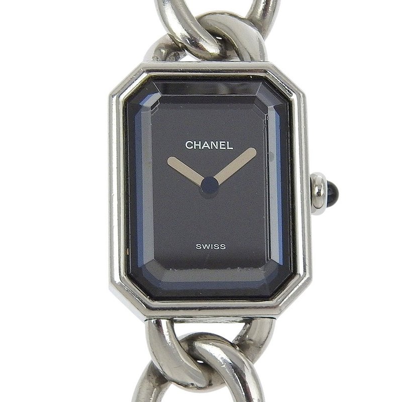 【日本直送】シャネル CHANEL プルミエールL 腕時計 H0452 SS クオーツ アナログ表示 ブラック文字盤 レディース【中古】 - 女錶 - 不鏽鋼 黑色