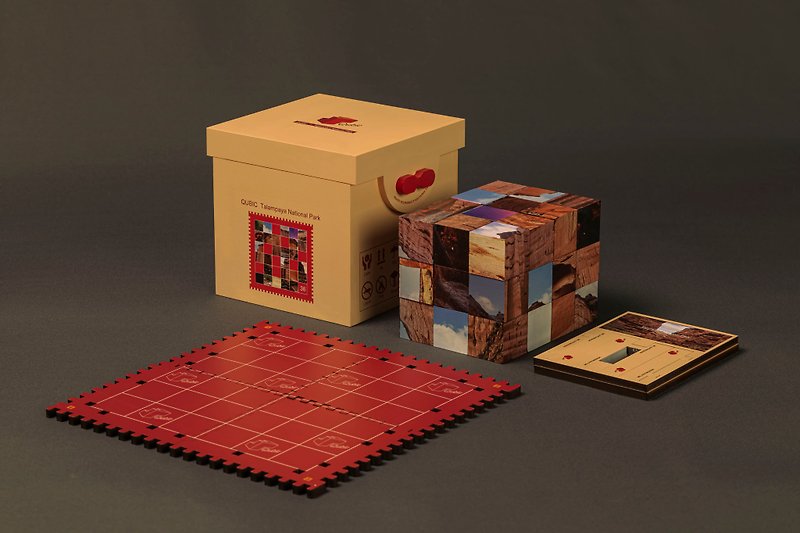 Hexagonal Memory Puzzle-Talampaya National Park - Puzzles - Other Materials Orange