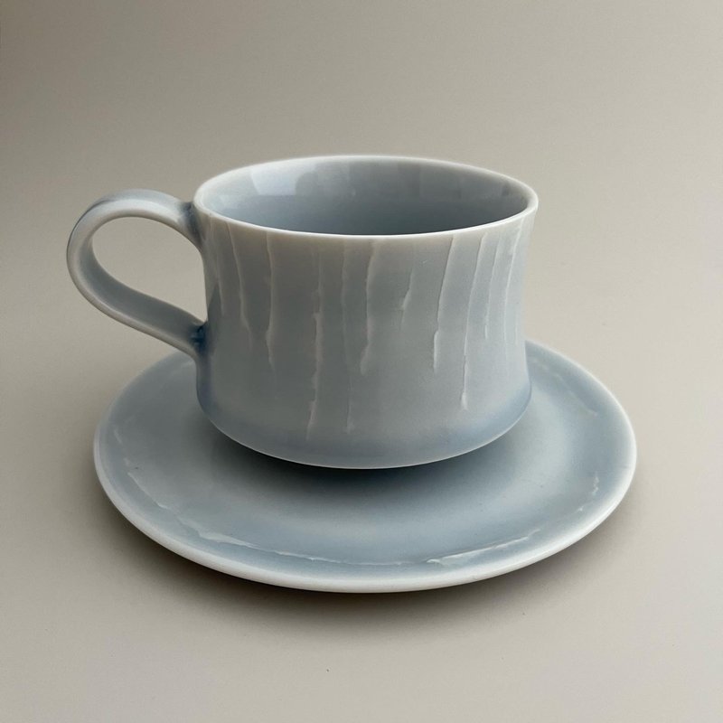 flow pattern coffee cup set - เซรามิก - ดินเผา 