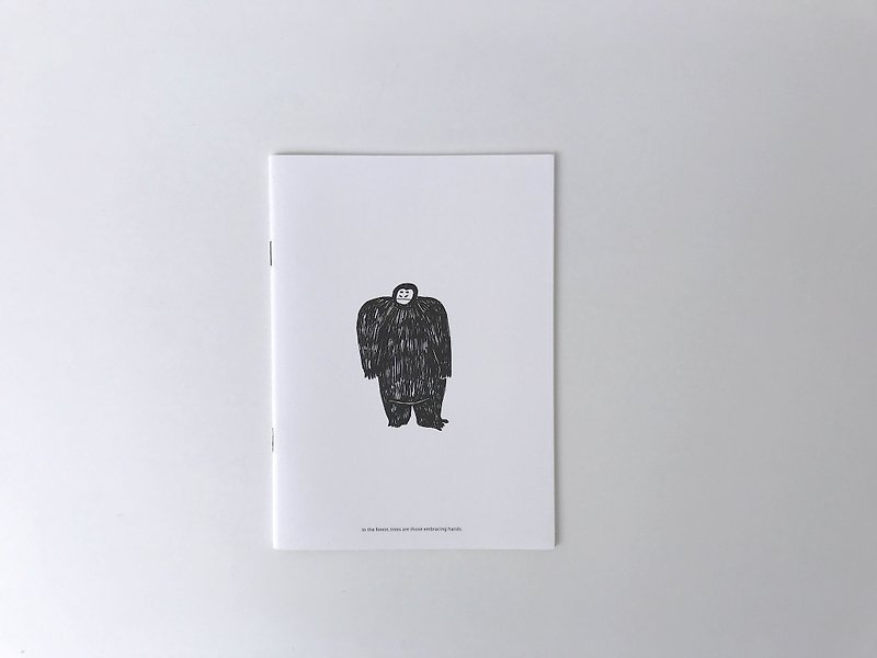 |オランウータン|空白のノート/ 5 - ノート・手帳 - 紙 ブラック