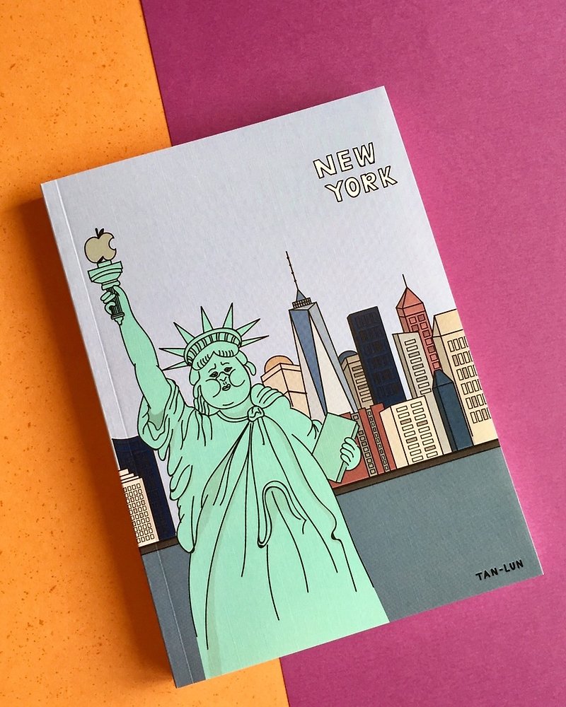 【旅行特輯】 紐約 New York 空白筆記本 - 筆記簿/手帳 - 紙 藍色