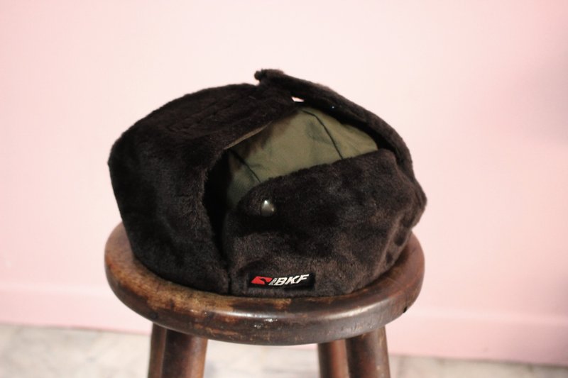 Made in Italy (Italian standard) brown fluffy green hat 3554 (Christmas gift) - Hats & Caps - Polyester Green
