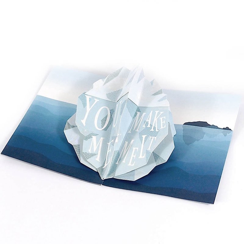 You melt my heart [Up With Paper Luxe] - การ์ด/โปสการ์ด - กระดาษ สีน้ำเงิน