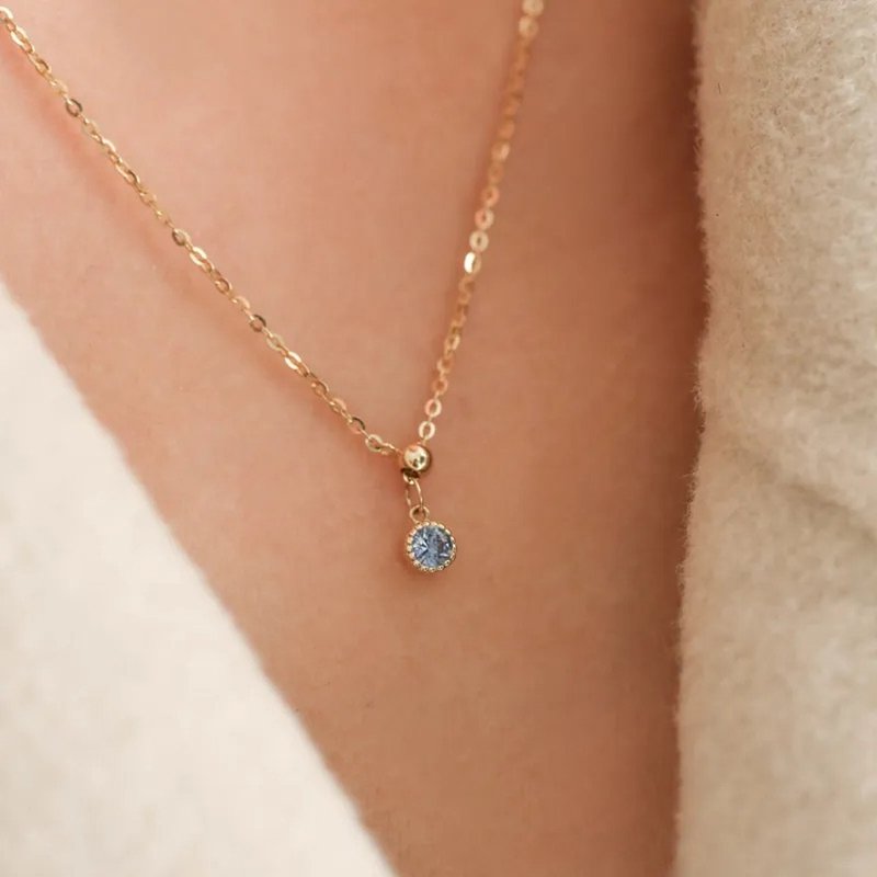 【 C.H. JEWELRY 】CLASSILINA - SAPPHIRE - Necklaces - Precious Metals Gold