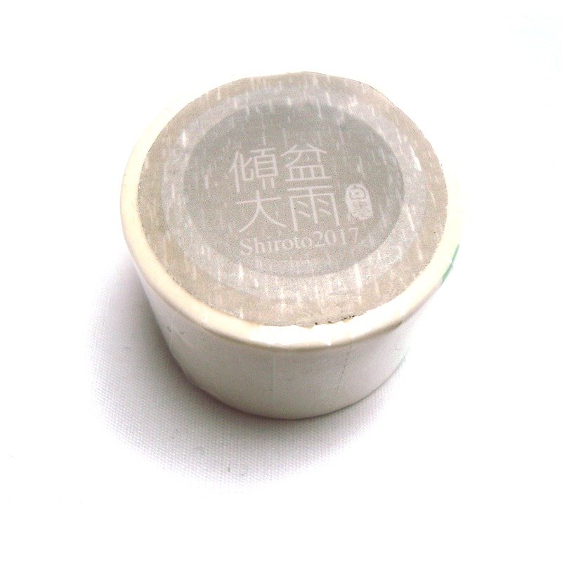 White ink - downpour - paper tape - Washi Tape - Paper White
