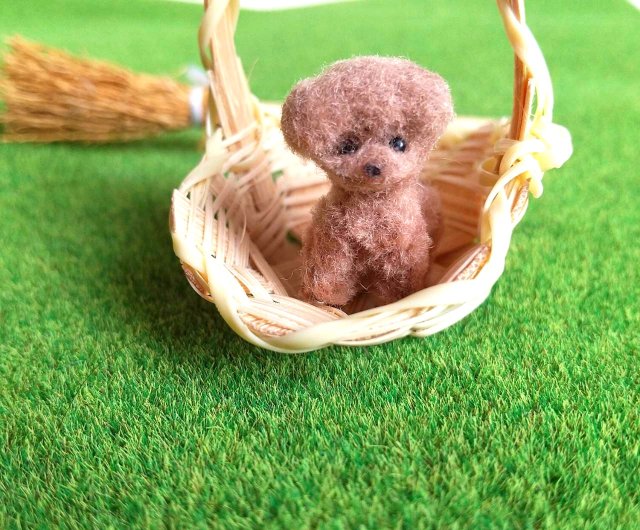 【新品、本物、当店在庫だから安心】 約2.3cmモールアート トイプードル Club Dog Little ショップ - ぬいぐるみ