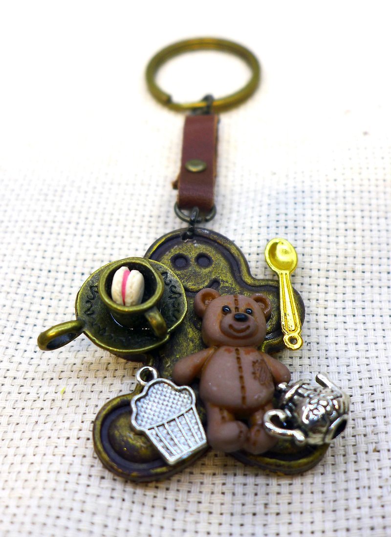 Steam Punk - Personalized Party -Have a cup of tea? - Keychains - Other Metals Brown