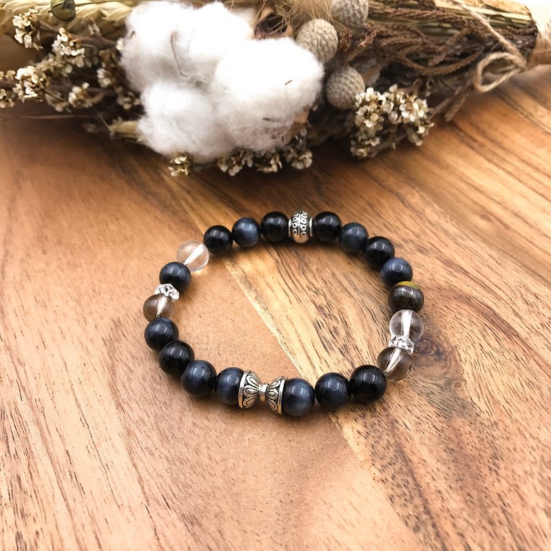 Night Amber | Black Stone Natural Stone Bracelet - Bracelets - Gemstone Black