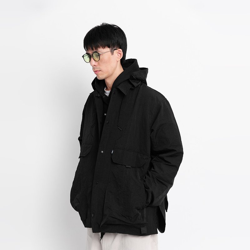 Functional Mountain Parka long/short silhouette functional mountain windbreaker jacket - เสื้อโค้ทผู้ชาย - ไนลอน 