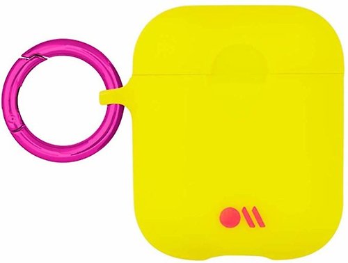 Case-Mate Airpods HookUps 保護套 - 矽膠 Lemon Lime Yellow/Metallic