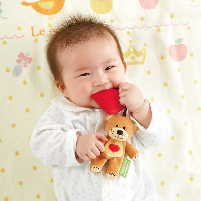 Pear Blossom Bear Cloth Toy Series-Magic Boof Hand Puppet Toys/Baby Toys/Tooth Fixer- - ของเล่นเด็ก - วัสดุอื่นๆ สีส้ม