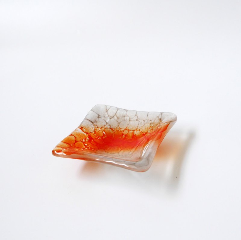 Crystalline冰晶系列 - SQ9_002 - 盤子/餐盤/盤架 - 玻璃 紅色