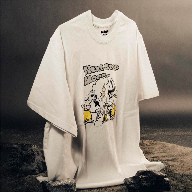 【預購】 Sweet Fuel TEE - 男 T 恤 - 棉．麻 白色