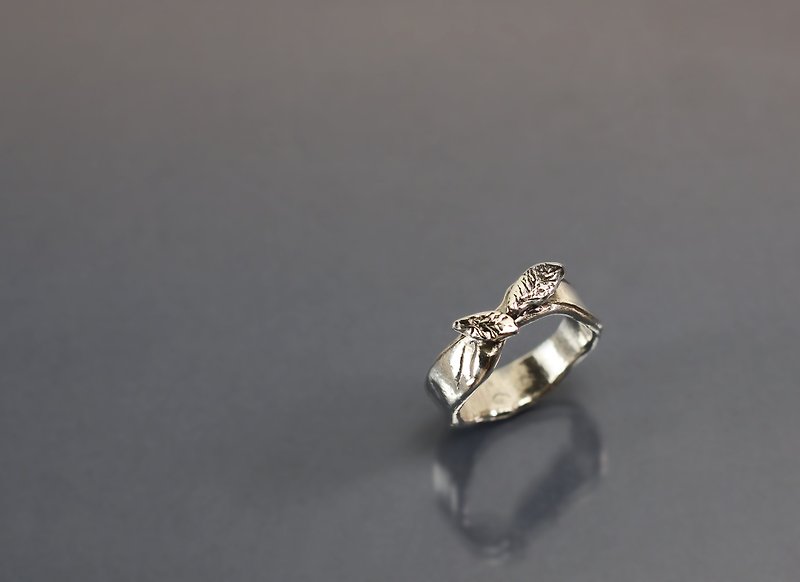 Botanical Series - Staggered Leaves 925 Silver - General Rings - Sterling Silver Green