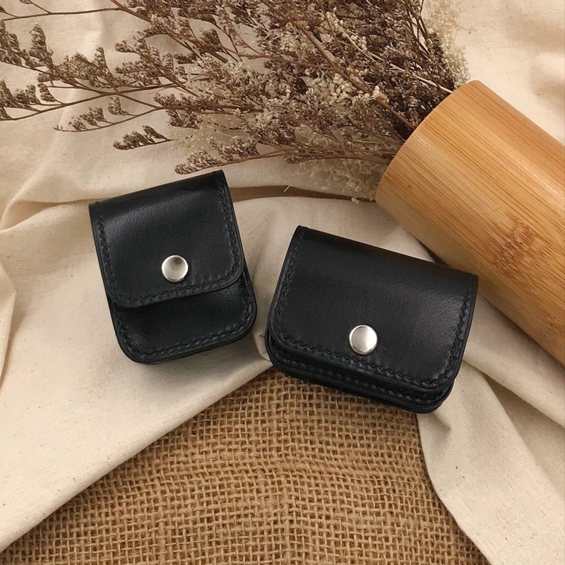 【AirPods Case】Calf Collection | 1/2/Pro2/3/4 | Handmade Leather in Hong Kong - ที่เก็บหูฟัง - หนังแท้ หลากหลายสี