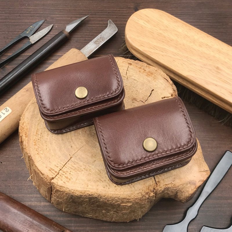 【AirPods保護套】小牛皮系列/1/2/3/4/Pro3代皮革收納套 - airpods/耳機保護套 - 真皮 多色