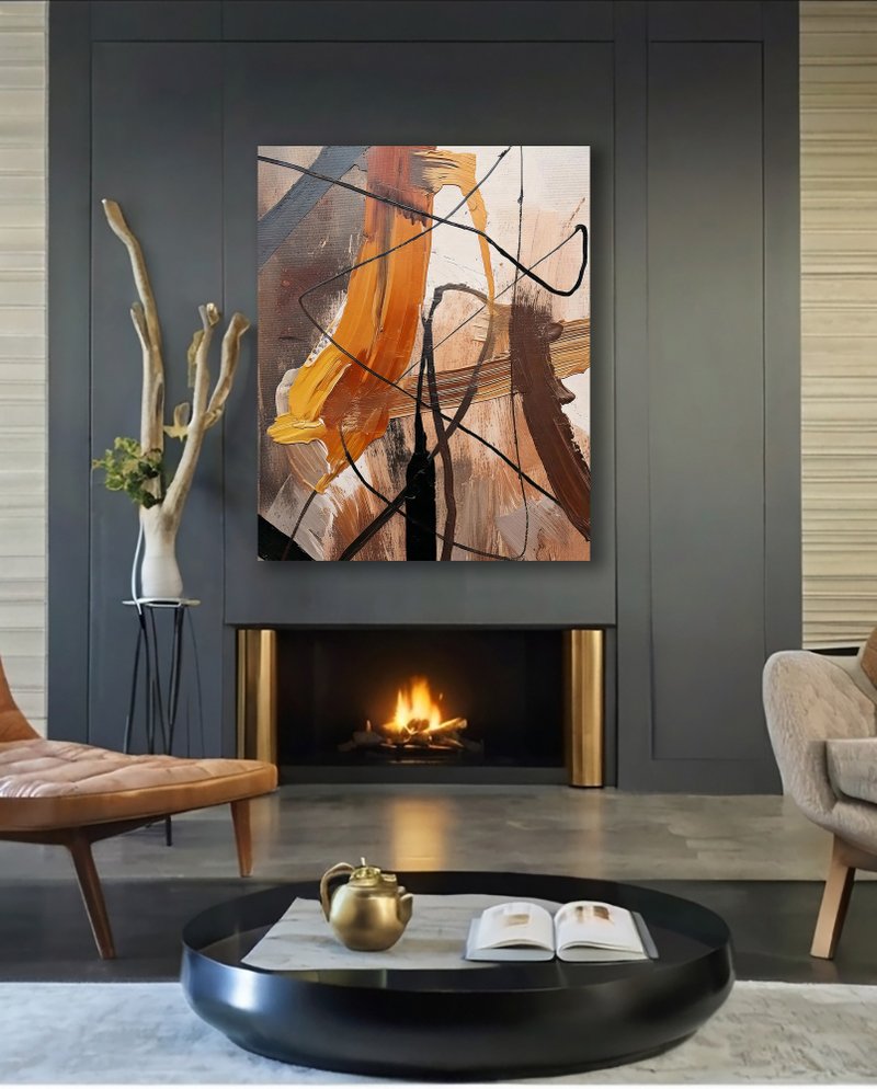 10080抽象畫-無框畫 | 裝飾畫 | 油畫 | 掛畫 | 室內設計 |入厝禮 - 海報/掛畫 - 其他材質 多色